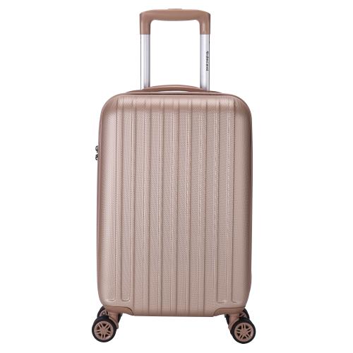 Decent reiskoffer Transporto one spinner handbagage 4 wielen