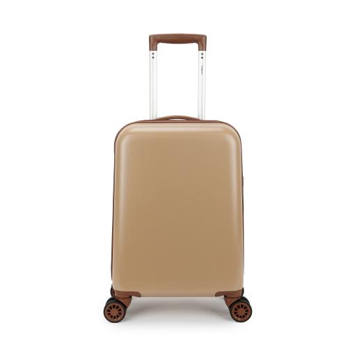 Decent reiskoffer Retro spinner 4 wielen handbagage